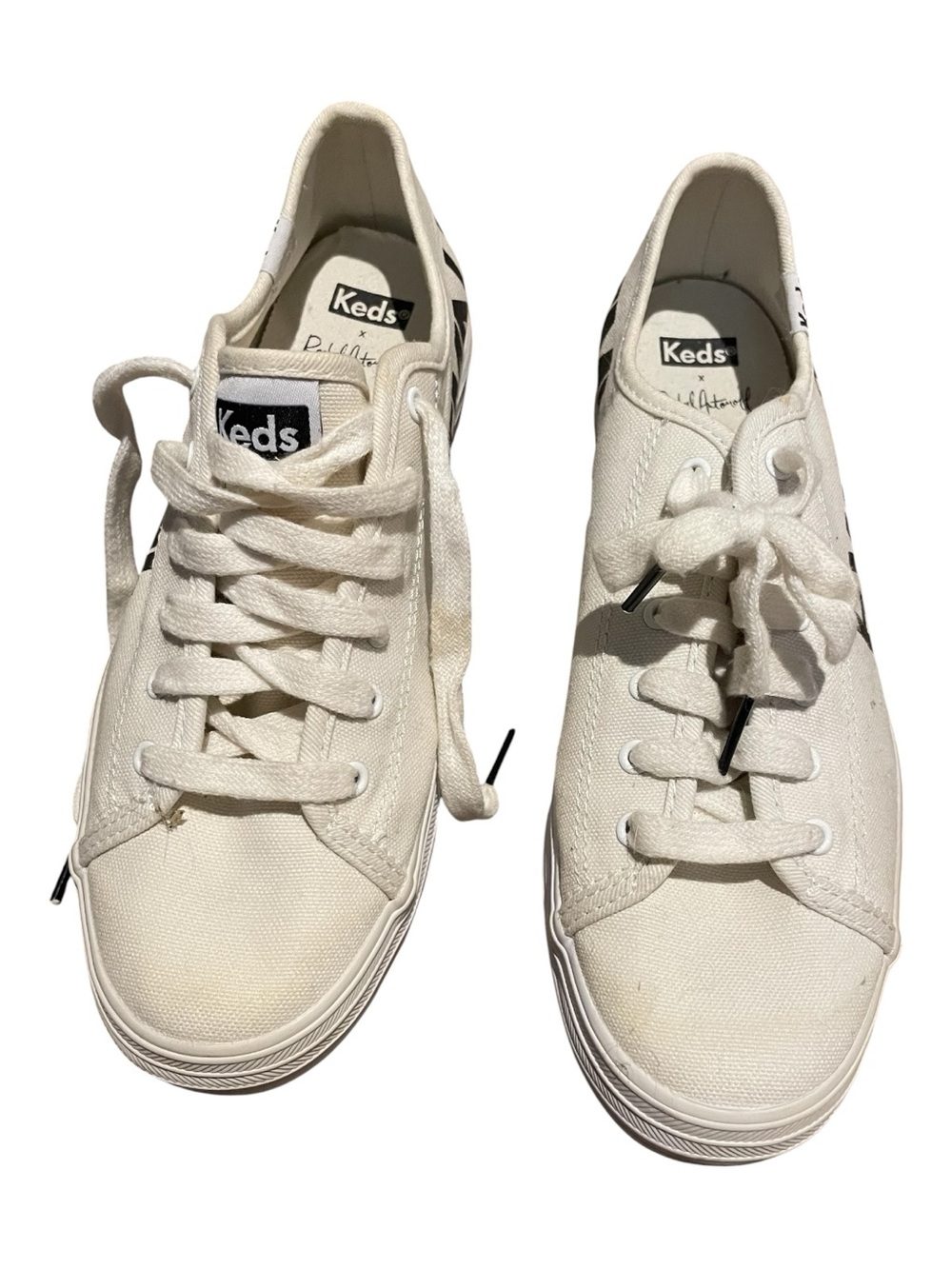 Keds Off-White Canvas Low-Top Sneakers
